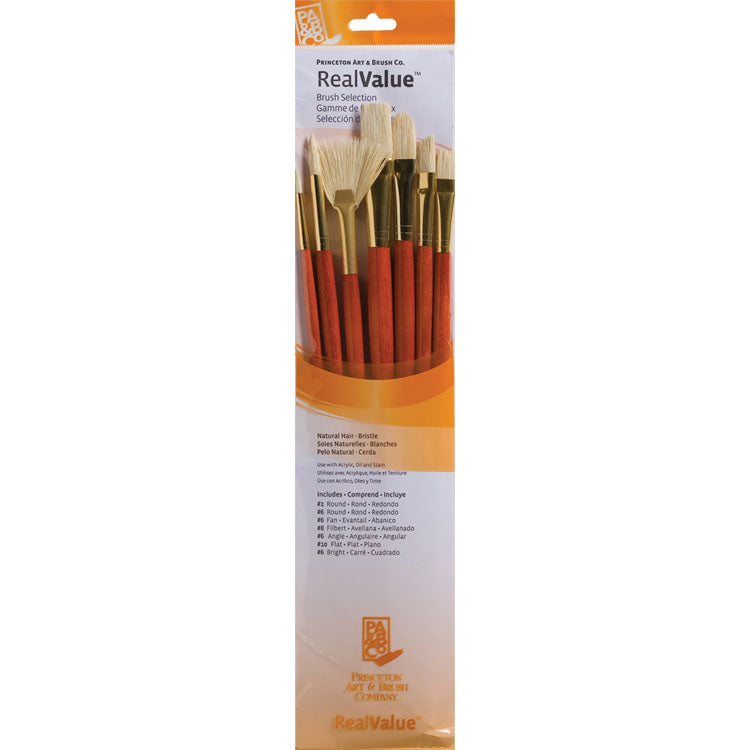 Princeton Brush Bristle Flats Value 3 Pack