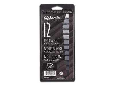 Alphacolor Pastels Hi Fi Grays 12 In Box
