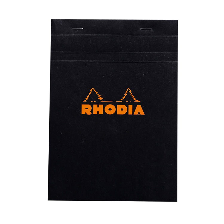 Rhodia Classic Staplebound Notepad 6x8.25 Black Graph