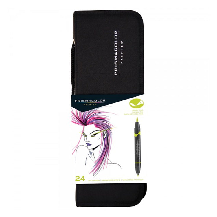 Prismacolor Brush Marker Set of 24 with Case
