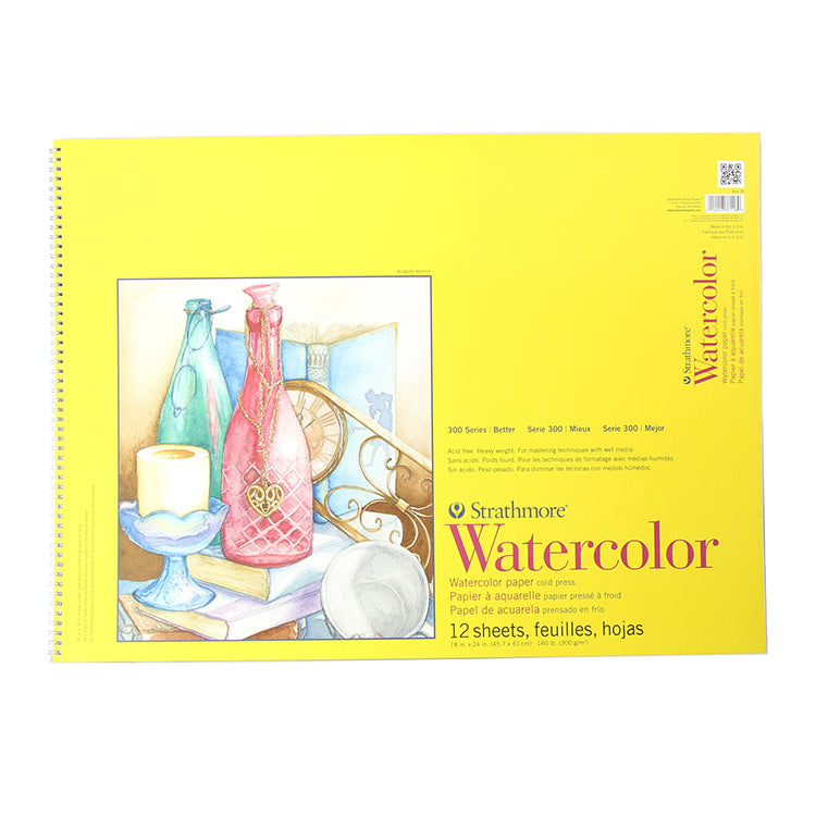 Strathmore 300 Watercolor Pad 18x24 Spiralbound