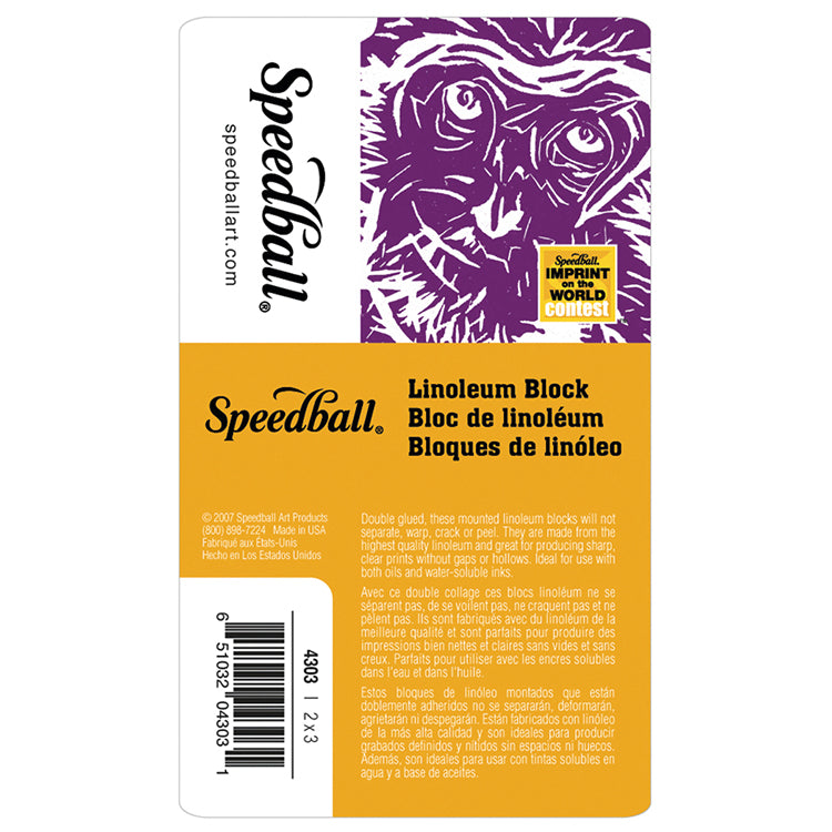 Speedball Linoleum Block 2 x 3