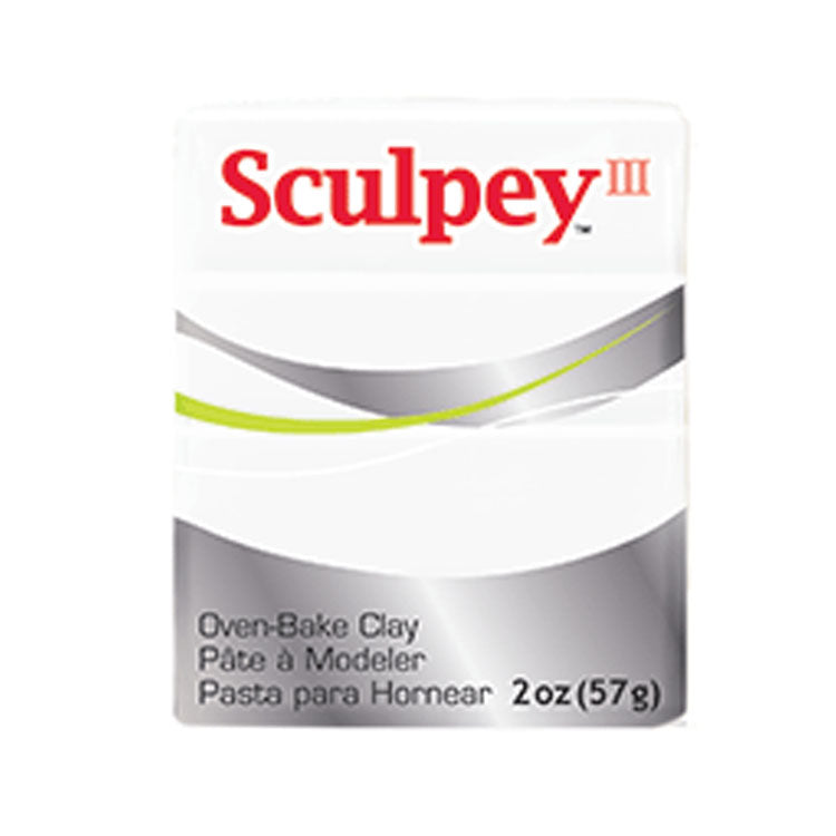 Sculpy III Polymer Clay 2oz White