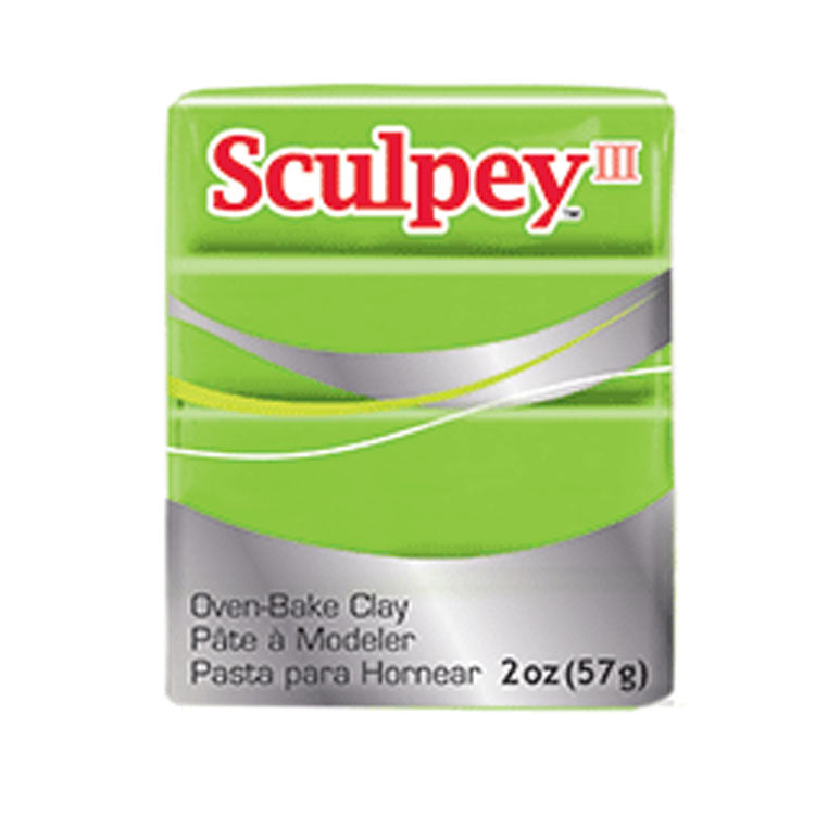 Sculpy III Polymer Clay 2oz Granny Smith