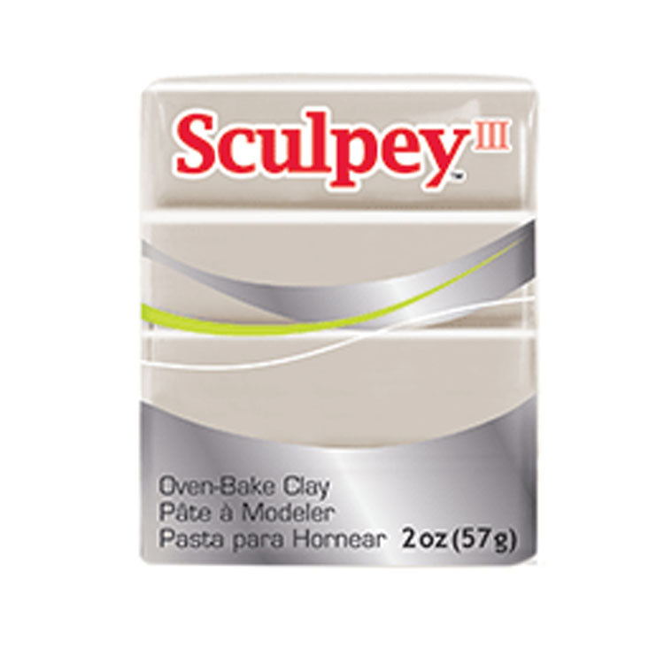 Sculpy III Polymer Clay 2oz Elephant Gray