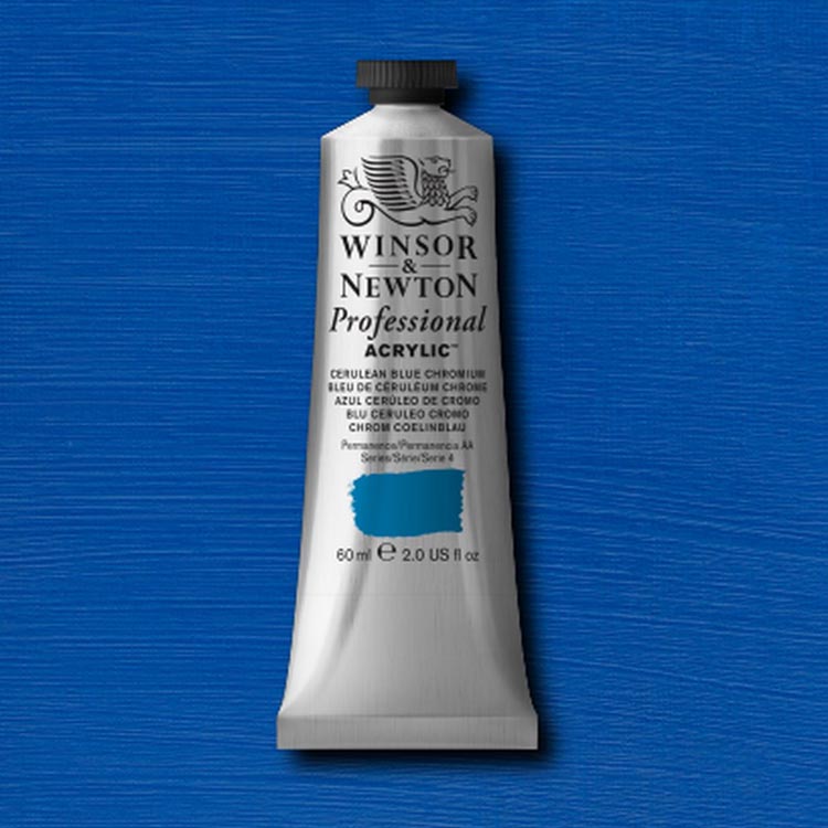 Winsor Newton Artists Acrylic Cerulean Blue Chrome 60ml
