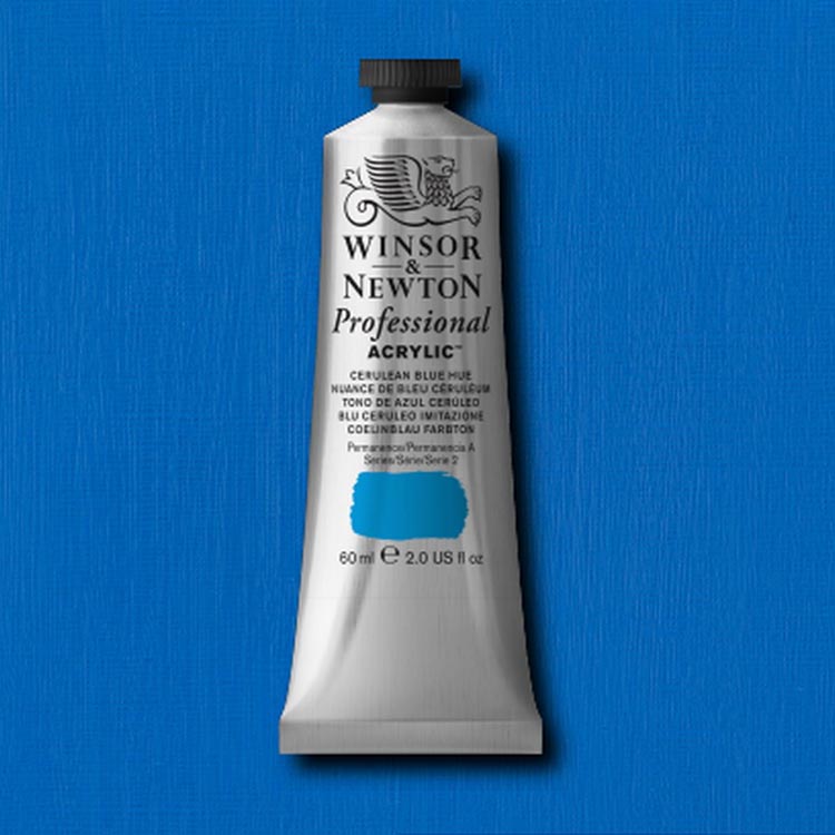 Winsor Newton Artists Acrylic Cerulean Blue Hue 60ml