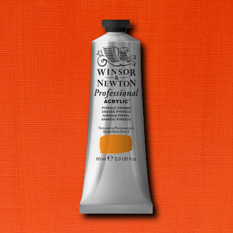 Winsor Newton Artists Acrylic Pyrrole Orange 60ml