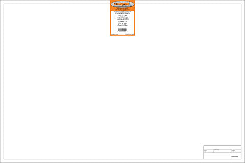 CLEARPRINT VELLUM 1000HTS PLAIN 24X36 TITLE