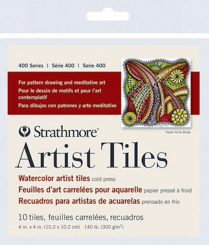 Strathmore Artist Tiles Watercolor 4x4 10-Pack