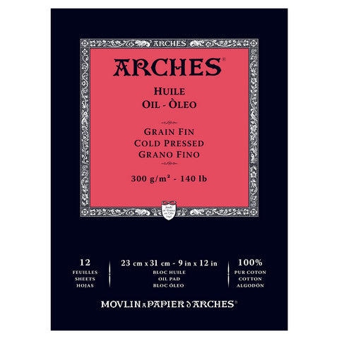 Arches Oil Painting Pad Cold Pressed 9x12