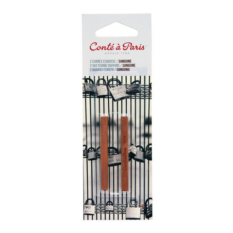 Conté Sketching Crayons Natural Sanquine 2pk