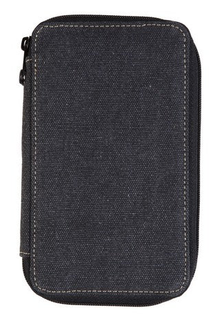 Speedball 24ct Black Panel Style Canvas Pencil Case