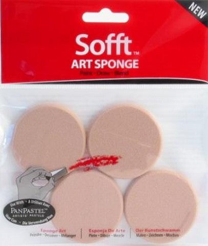 PanPastel Sofft® Round Art Sponges 4 Pack