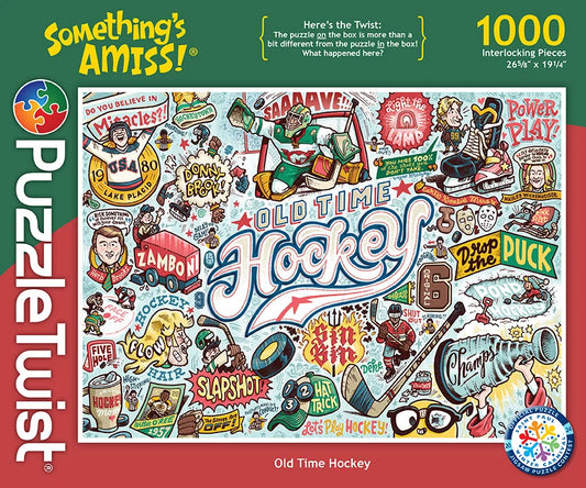Old Time Hockey: 1,000 Piece Puzzle