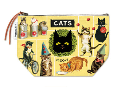 Cavallini Vintage Pouch Cat