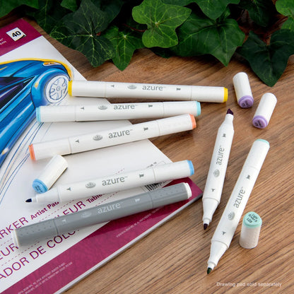 Royal & Langnickel Azure Dual-Tip Alcohol Markers 7PC PASTEL COLOR SET