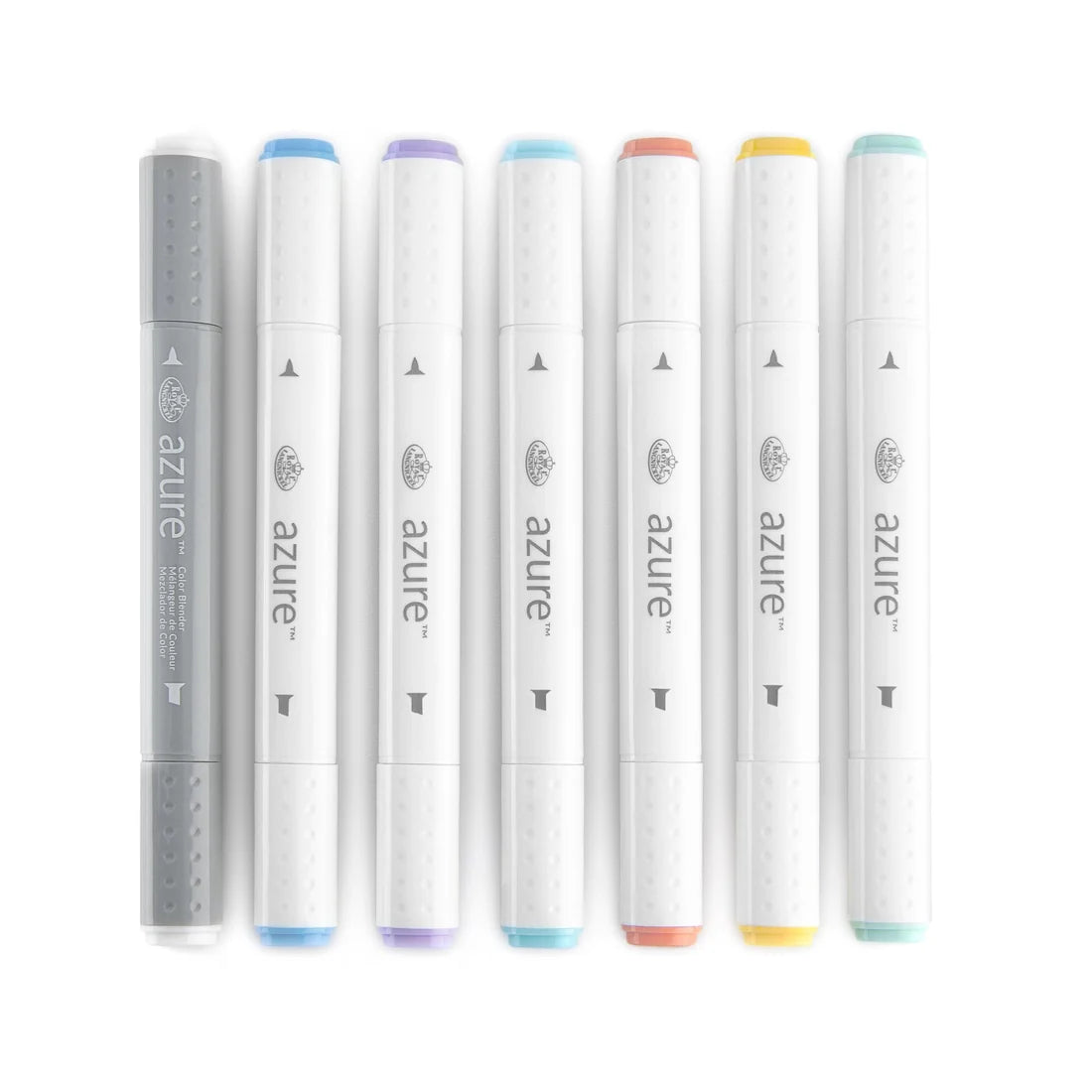 Royal & Langnickel Azure Dual-Tip Alcohol Markers 7PC PASTEL COLOR SET
