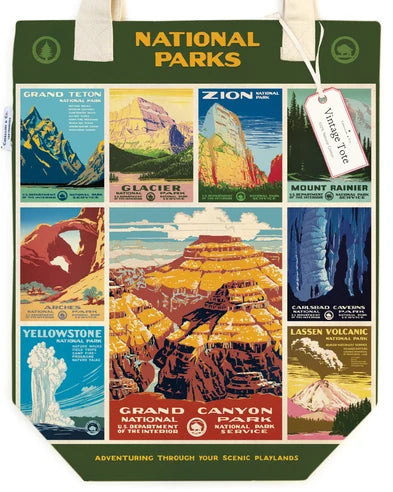 Cavallini Tote Bag National Parks Posters