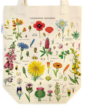 Cavallini Vintage Tote Bag Wildflowers
