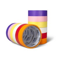 Pro 46 Masking Tape 1 Inch x 10 Yards 6 Color Stack