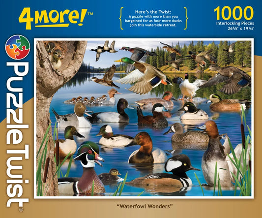 Waterfowl Wonders: 1,000 Piece Puzzle