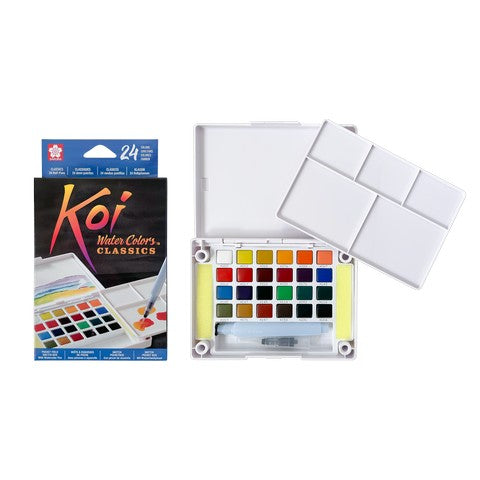 Koi Watercolor 24 Color Pocket Set