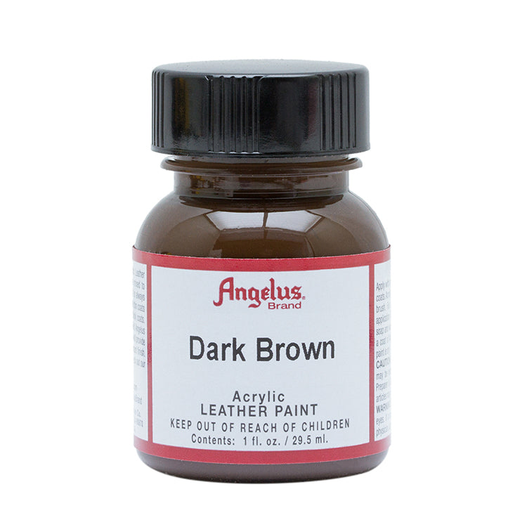 Angelus Leather Paint Dark Brown 1oz Bottle
