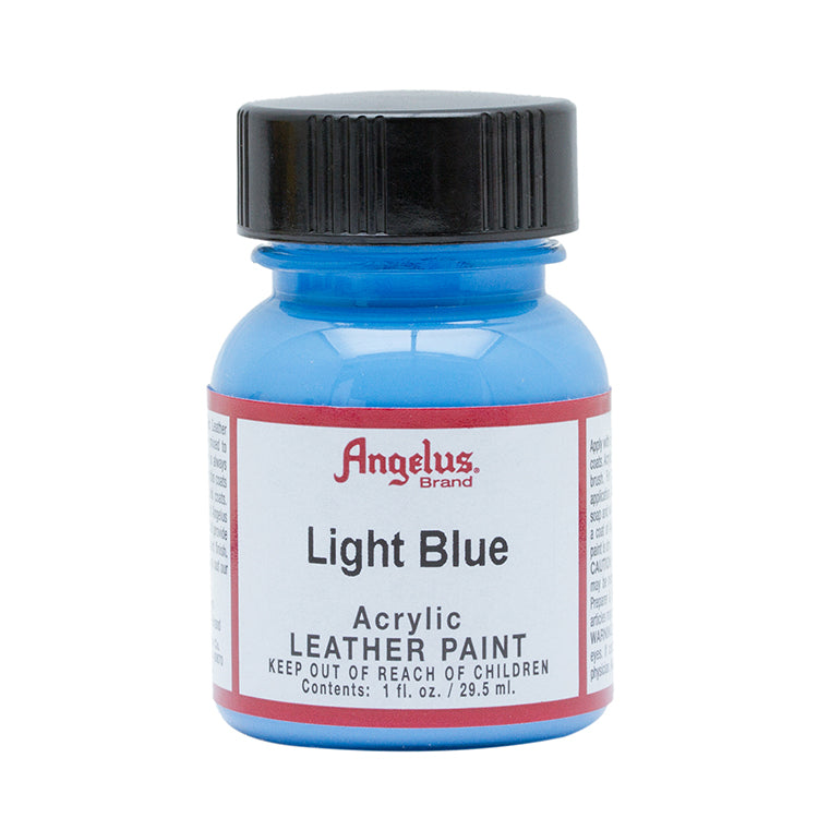 Angelus Leather Paint Light Blue 1oz Bottle