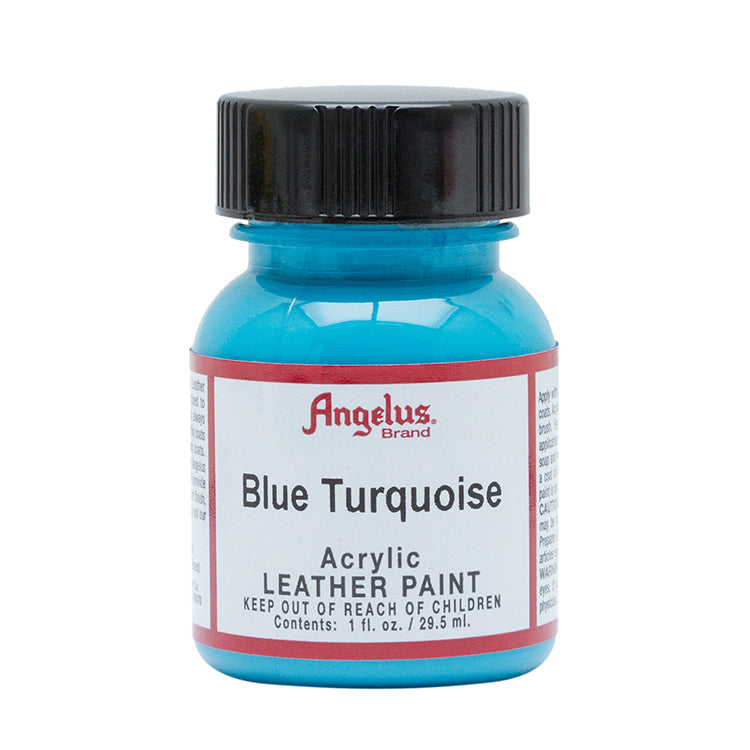 Angelus Leather Paint Blue Turquoise 1oz Bottle