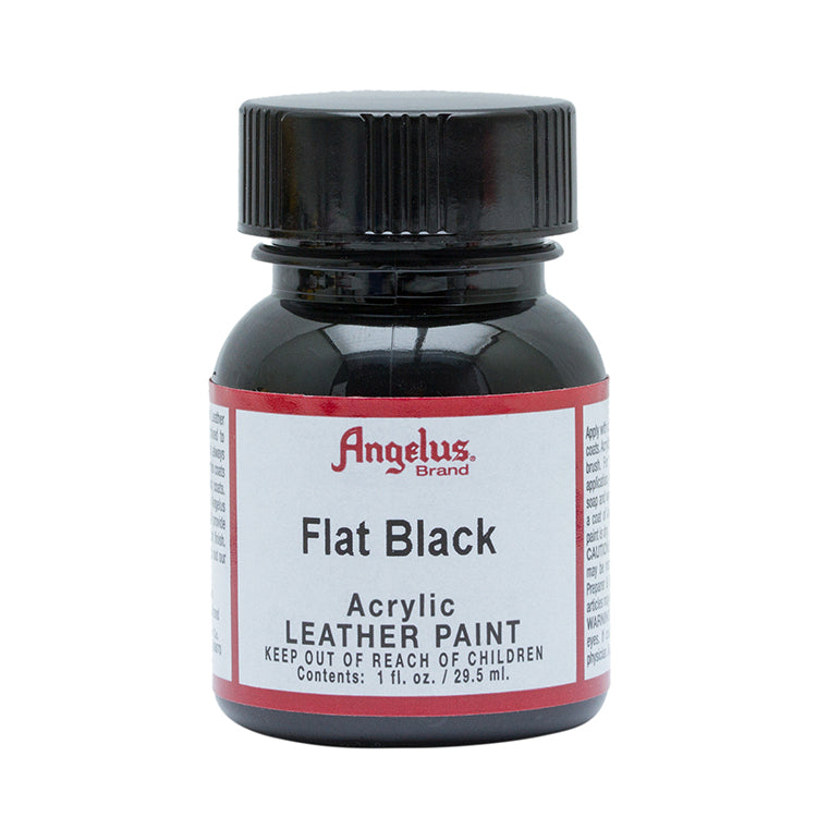 Angelus Leather Paint Flat Black 1oz Bottle