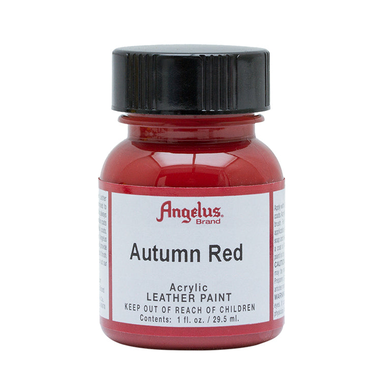 Angelus Leather Paint Autumn Red 1oz Bottle
