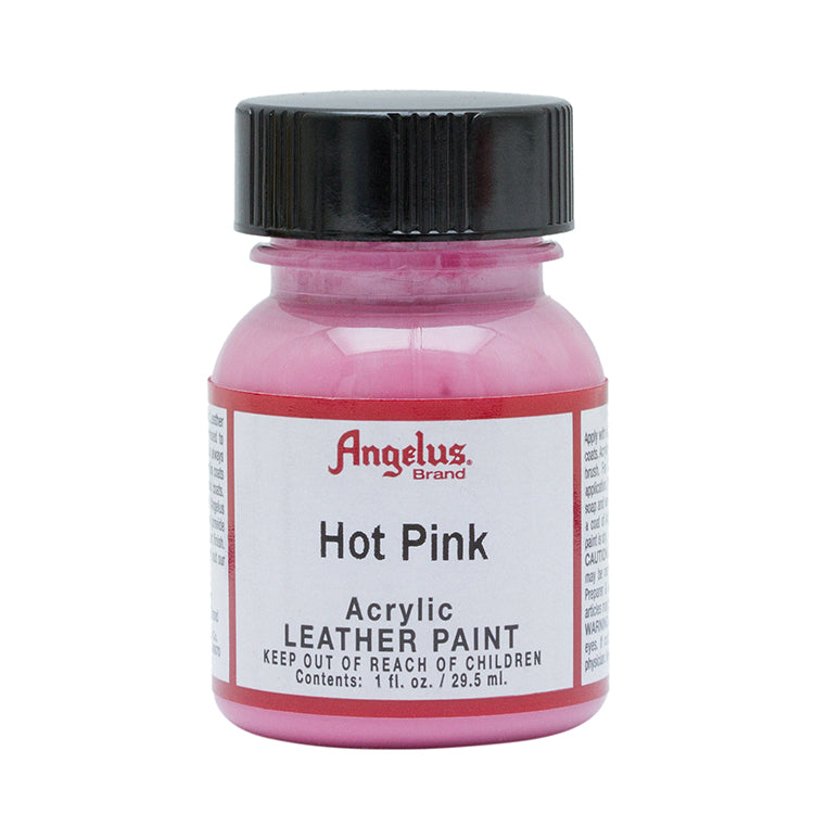 Angelus Leather Paint Hot Pink 1oz Bottle