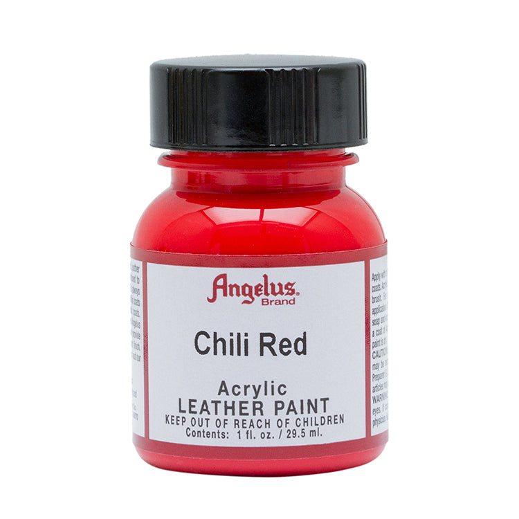 Angelus Leather Paint Chili Red 1oz Bottle