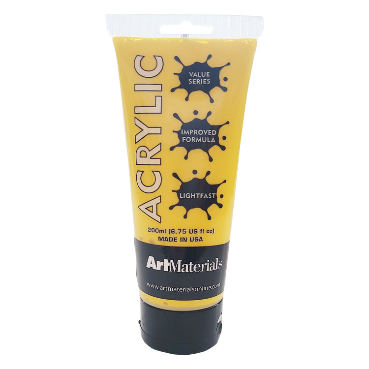 Art Materials Acrylic 200ml Cadmium Yellow Medium Hue