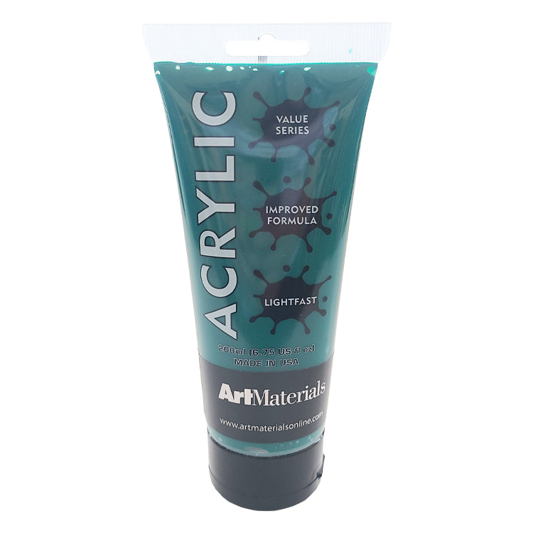 Art Materials Acrylic 200ml Phthalo Green