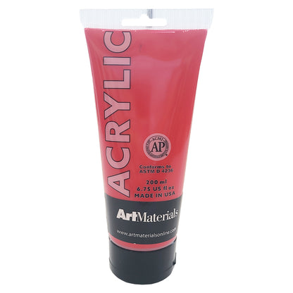 Art Materials Acrylic 200ml Primary Red