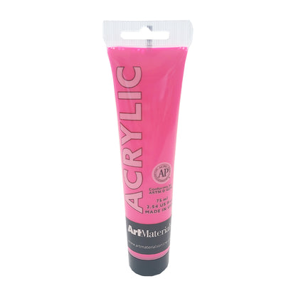 Art Materials Acrylic 75ml Neon Pink