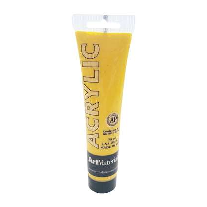 Art Materials Acrylic 75ml Cadmium Yellow Medium Hue