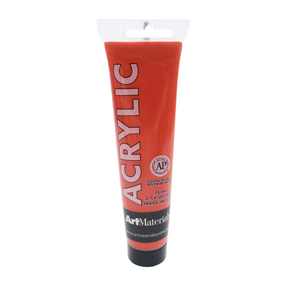 Art Materials Acrylic 75ml Cadmium Red Light Hue