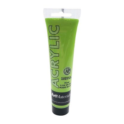 Art Materials Acrylic 75ml Bright Yellow Green