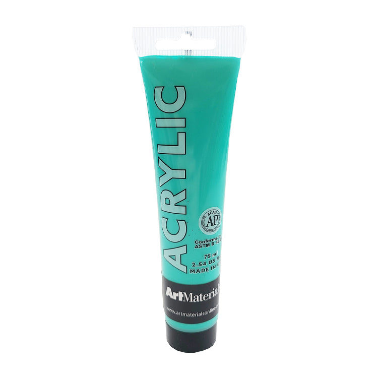 Art Materials Acrylic 75ml Bright Aqua Green