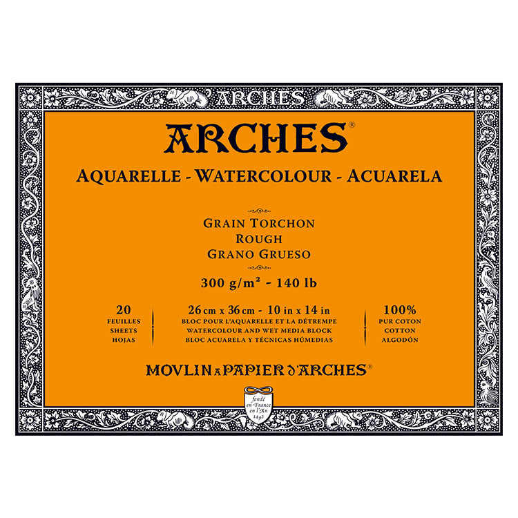 Arches Watercolor Block Rough 140lb 10x14