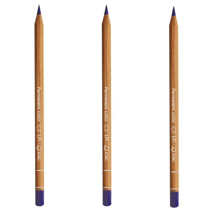 Caran d'Ache Luminance Pencil Prussian Blue Box of 3