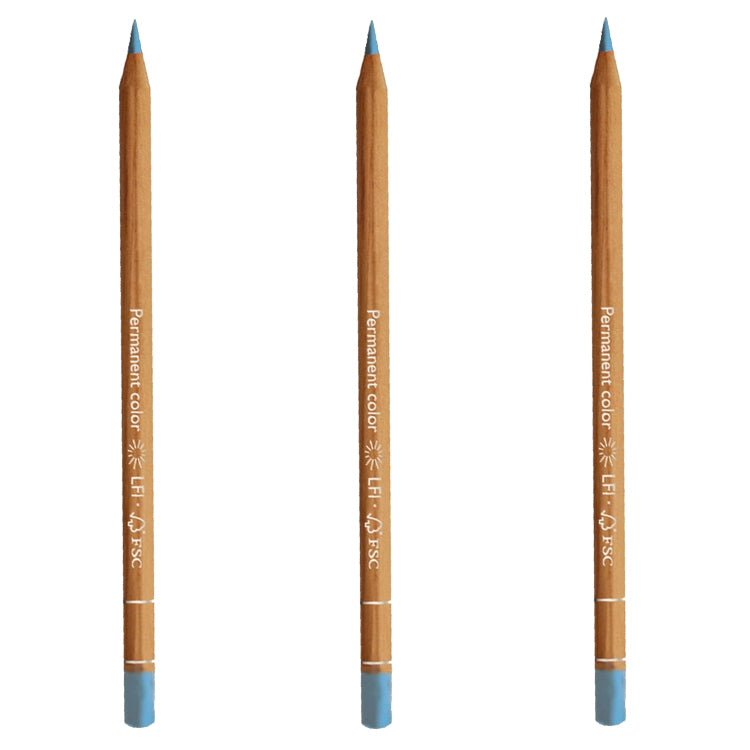 Caran d'Ache Luminance Pencil Turquoise Blue Box of 3