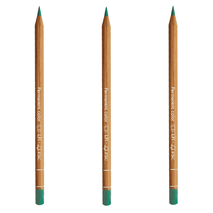 Caran d'Ache Luminance Pencil Dark English Green Box of 3
