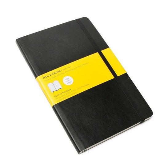 Moleskine Classic Notebook Large Grid Black Soft Cover