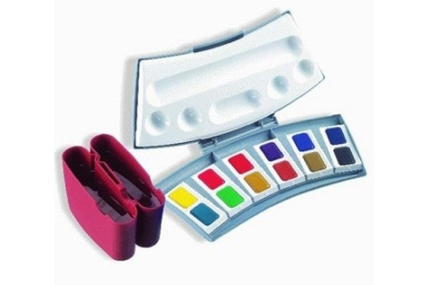 12 Color Transparent Watercolor Set
