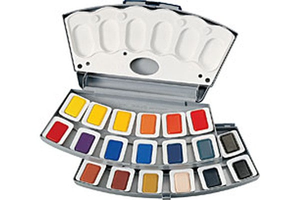 24 Color Transparent Watercolor Set