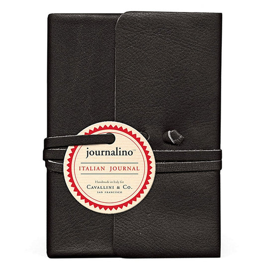 Journalino Small 3.25 x 4.25 Black Leather Journal